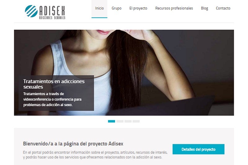 Captura de pantalla de la plataforma digital 'Adisex'.