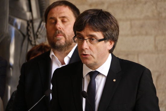 El president de la Generalitat, Carles Puigdemont, assegura que el govern espanyol aplica "de facto" un "estat d'excepció"