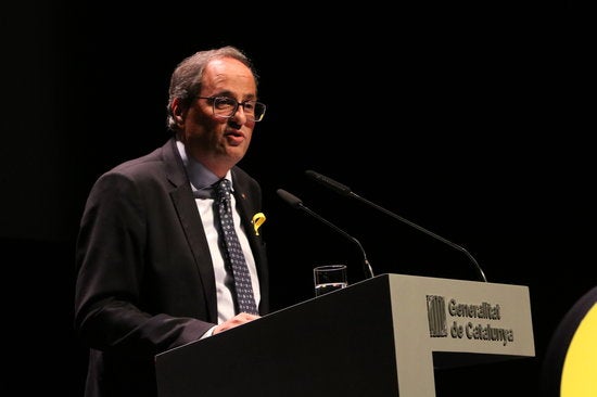 El president català, Quim Torra, ha explicat aquest dimarts la seua proposta política per a solucionar el conflicte català.