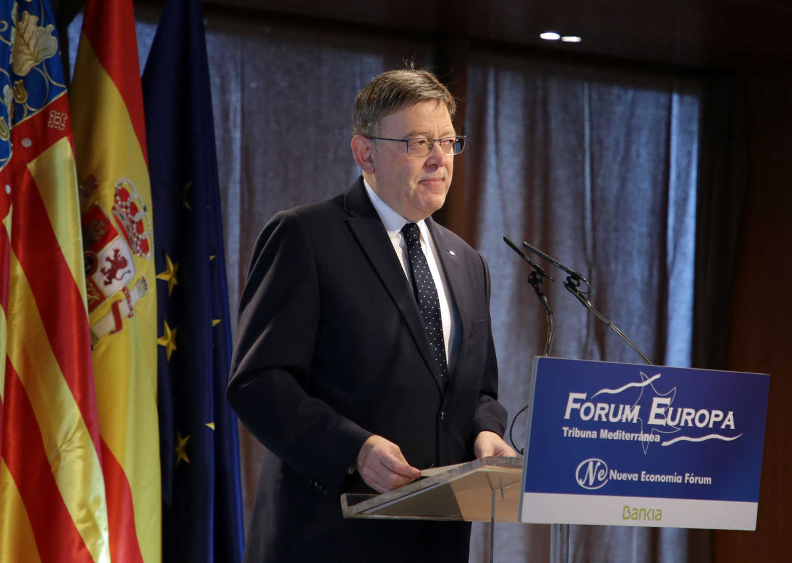 El president de la Generalitat Valenciana, Ximo Puig, ha condemnat l'ús de la violència ahir durant la jornada de l'1-O.