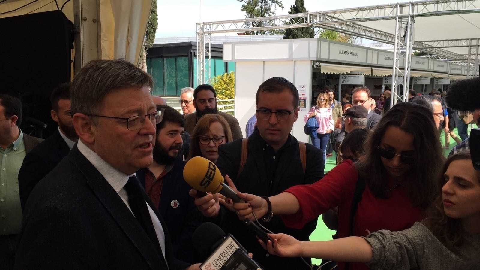 Puig demana al PP que se sume a l'acte del 25 d'abril a les Corts en protesta pels Pressupostos Generals de l'Estat.