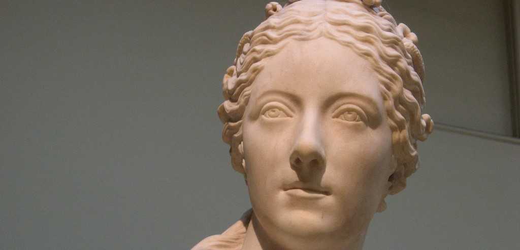 Giuseppe Ceracchi, 'Anne Seymour Damer' (detall), 1778. Marbre, Bristish Museum