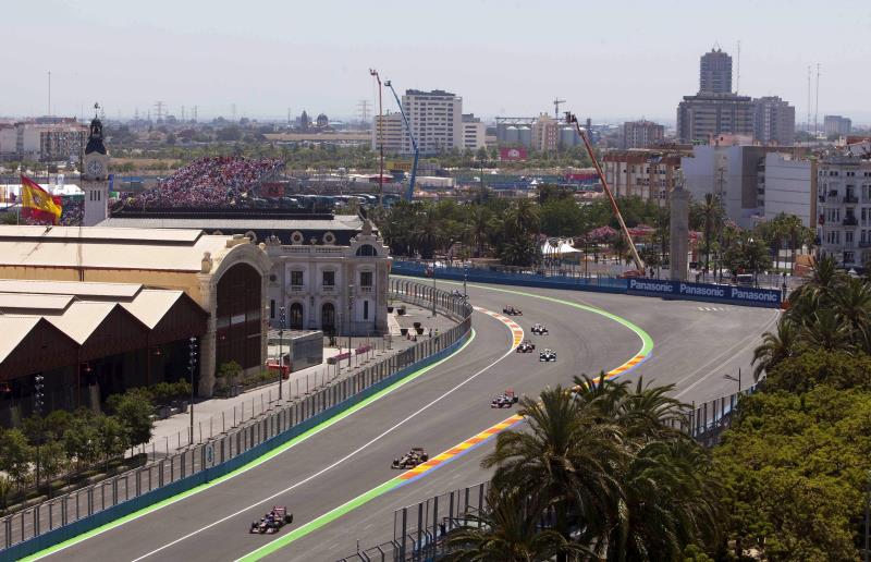 FCC i Hormigones Martínez van ser dues de les empreses adjudicatàries de les obres del circuit urbà de València.