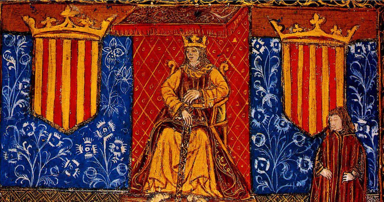 Jaume II, rei valencià de debò, que s'estimava el seu país i parlava la seua noble llengua pàtria. Ell portà les fronteres del Regne valencià fins a la riba del Segura.