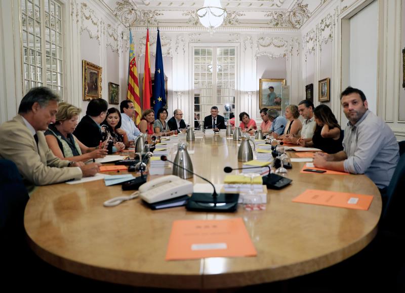 Reunió d'aquest dimarts de la Junta de Portaveus de les Corts.