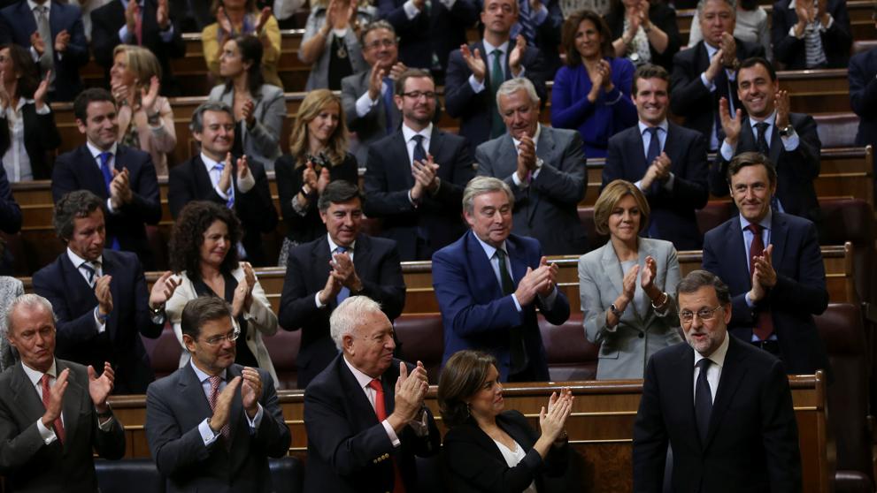 El PP aplaudeix a M. Rajoy