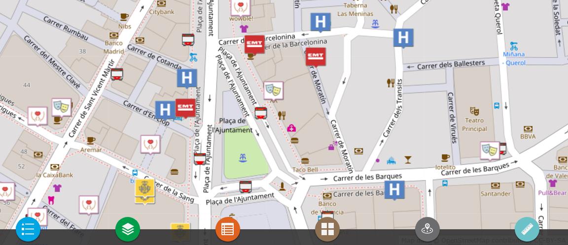 Aspecte de la nova eina de l'Ajuntament de València.