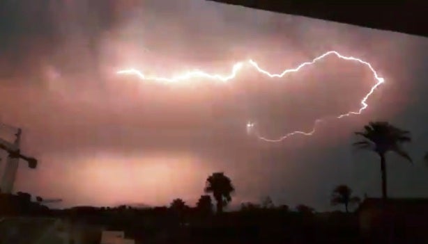 La Ribera Alta és una de les comarques on s'ha registrat molta activitat de llamps