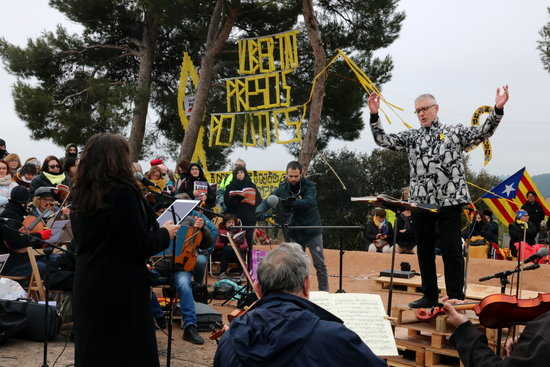 L'objectiu del concert era fer arribar "escalf" als independentistes presos.