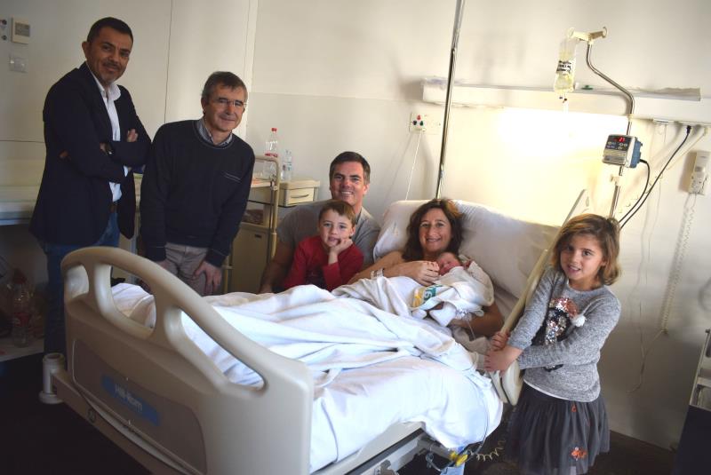 Lola i la seua família, a l'Hospital de Dénia.