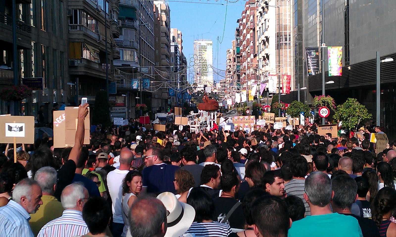 Manifestació a Alacant.