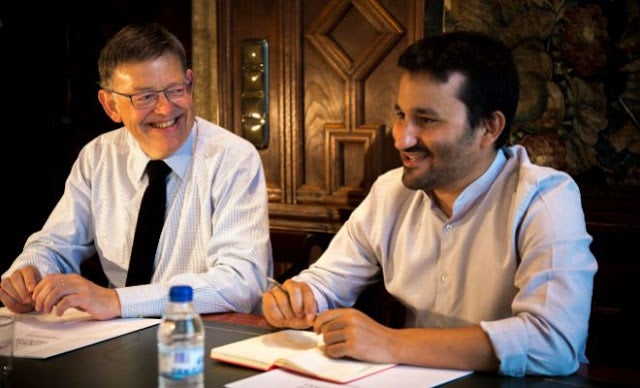 El president Ximo Puig i el conseller Vicent Marzà, en una imatge d'arxiu.