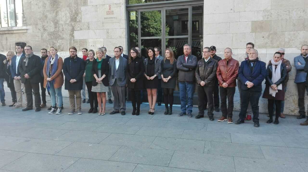 La vicepresidenta i portaveu del Consell, Mónica Oltra, i les conselleres Gabriela Bravo i Carmen Montón.