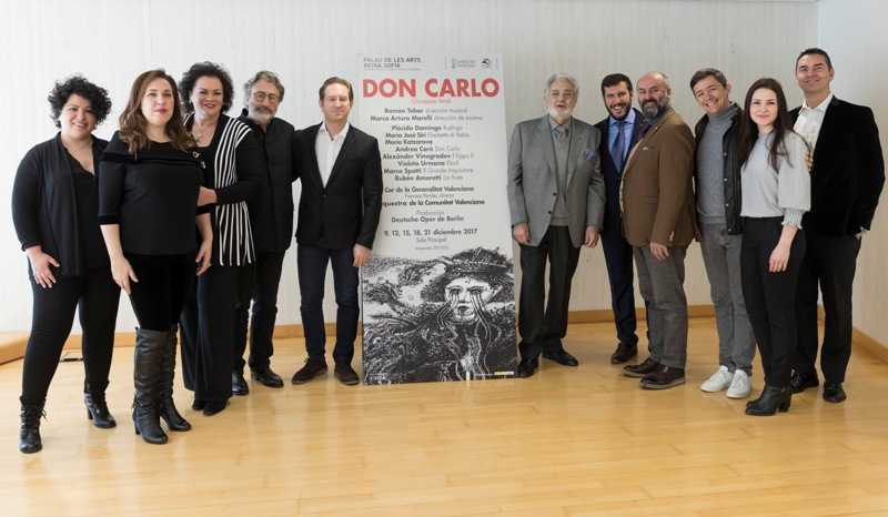 L'elenc està format per Maria José Siri, María Katzarava, Violeta Urmana, Andrea Carè, Alexánder Vinagradov i Marco Spotti i Plácido Domingo