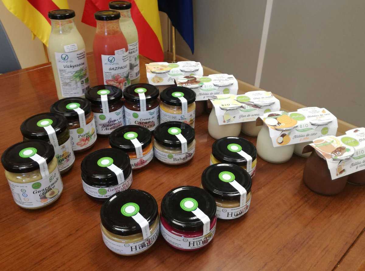 Alguns dels productes de l'empresa MonVital, un dels projectes guanyadors del I Agro-Lab.