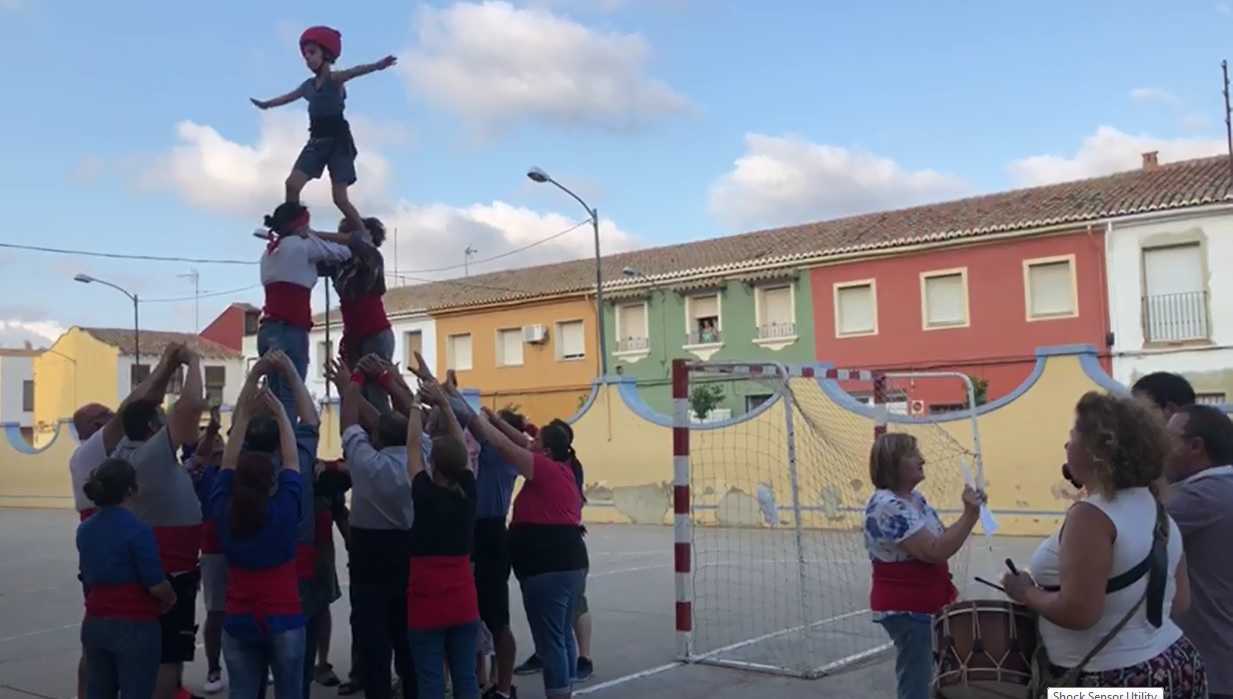 Presentació de la Muixeranga d'Alginet el 21 de juliol de 2018 a Alginet. Dolçaines: Àlvar Alcanyiz i Ferran Navarro. Tabalet: Andone Garcia.