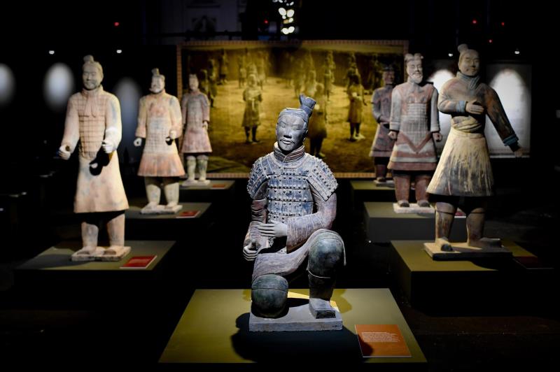 Imatge dels Guerrers de Terracota, les famoses estàtues dels guerrers que han protegit simbòlicament el mausoleu del primer emperador xinés Qin Shi Huangdi.