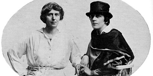 Natalie Barney i Romaine Brooks, ca. 1916 (detall)