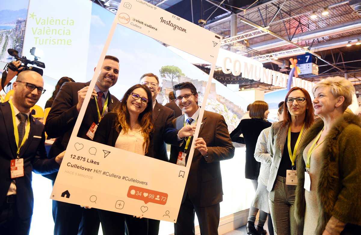 Mónica Oltra va estar ahir a Fitur, a Madrid, on va visitar diverses parades de municipis valencians.