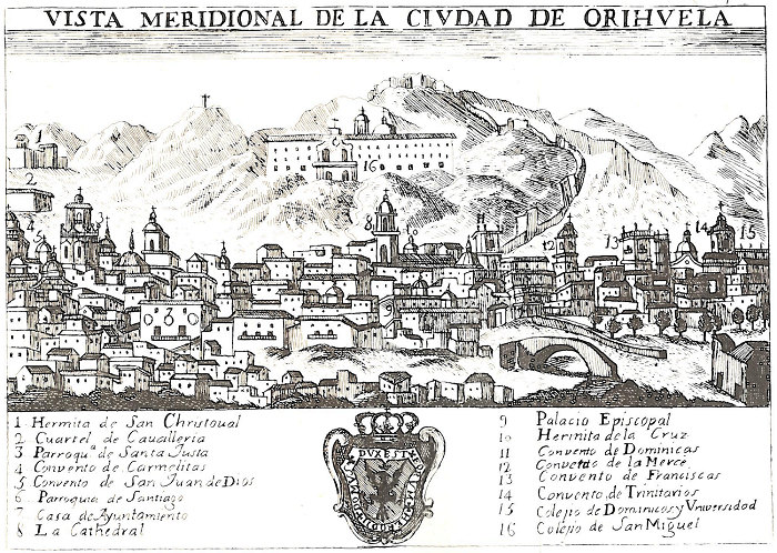 Oriola reclamà un bisbat propi des que Jaume II integrà les comarques meridionals valencianes al Regne de València. Capital de la governació meridional del Regne, inexplicablement, continuà unida eclesiàsticament a Cartagena-Múrcia fins a l'any 1564.