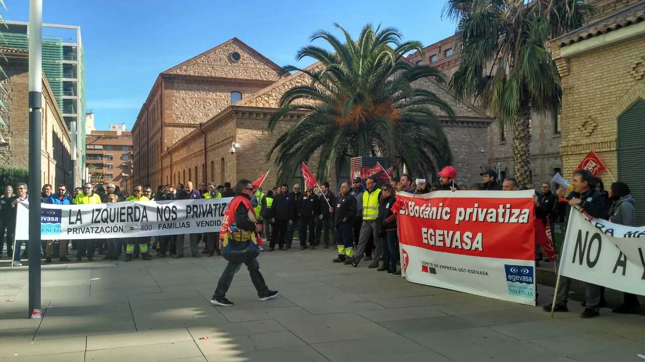 Els treballadors de Egevasa han anunciat una nova concentració per a dimarts que ve 27 de novembre davant la Conselleria d'Agricultura.