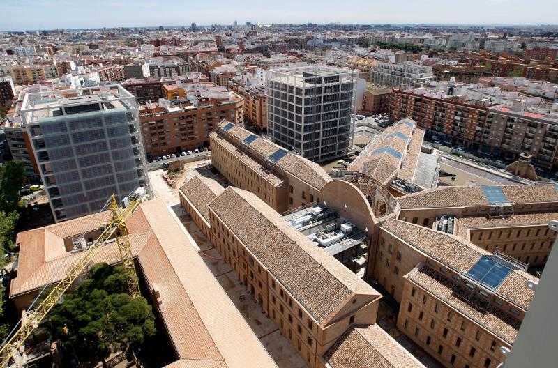 Vista general de la Ciutat Administrativa 9 d'Octubre, ubicada en l'antiga presó model de València.