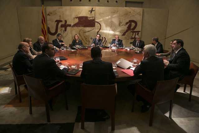 Primera reunió del govern d'Artur Mas
