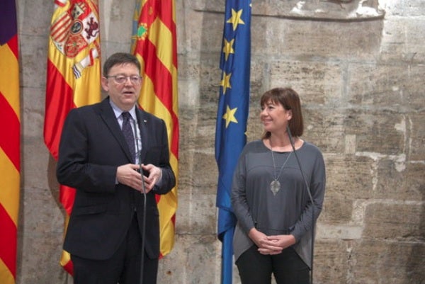 Puig i Armengol, en una imatge d'arxiu de la trobada mantinguda en novembre de 2015 al Palau de la Generalitat.