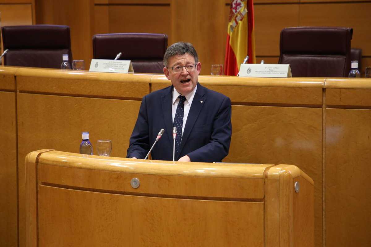 Ximo Puig ha comparegut davant del VII Fòrum de les Autonomies celebrat al Senat espanyol.