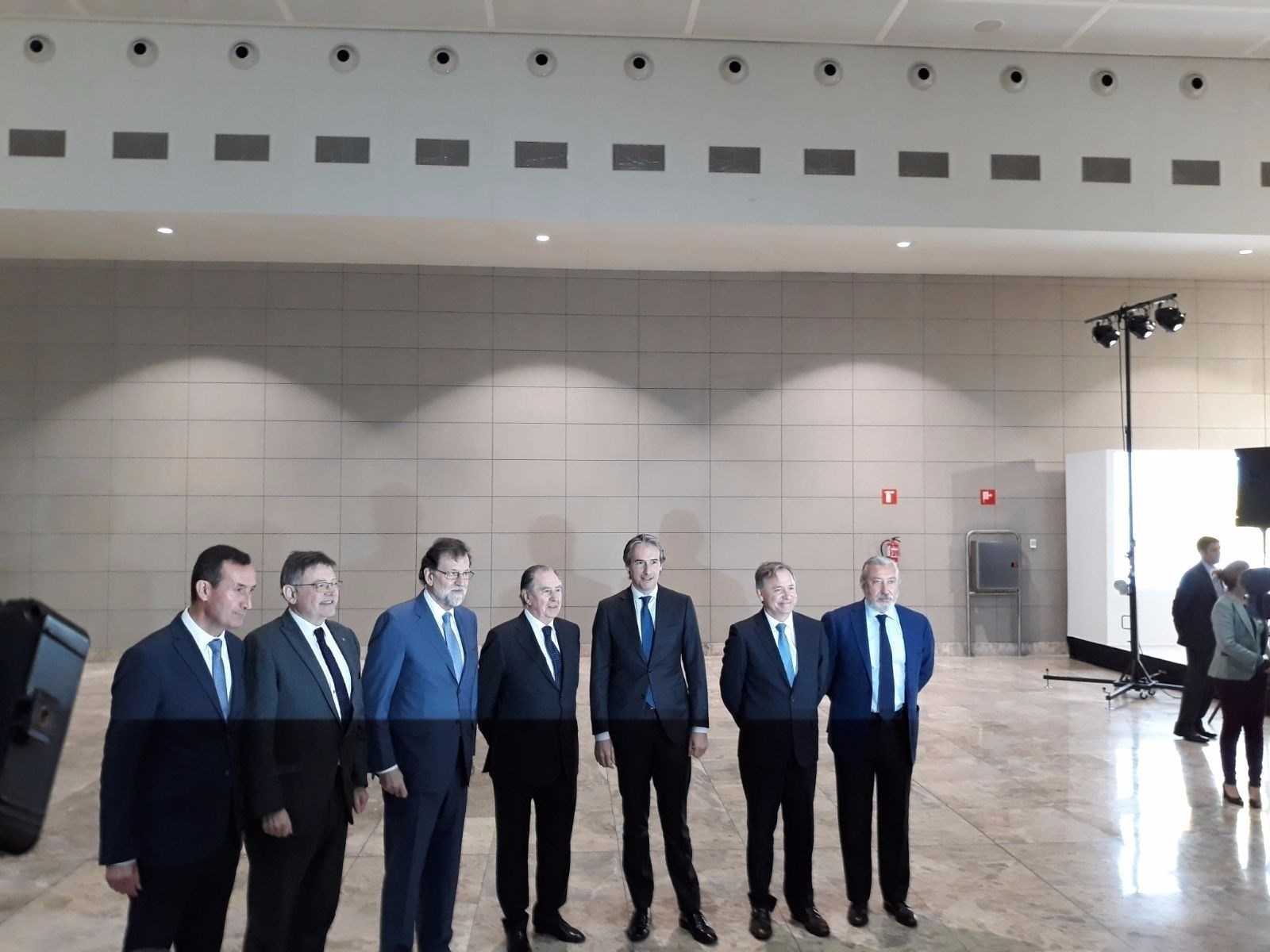 El president del govern espanyol Mariano Rajoy durant la celebració dels 50 anys de l'aeroport d'Alacant