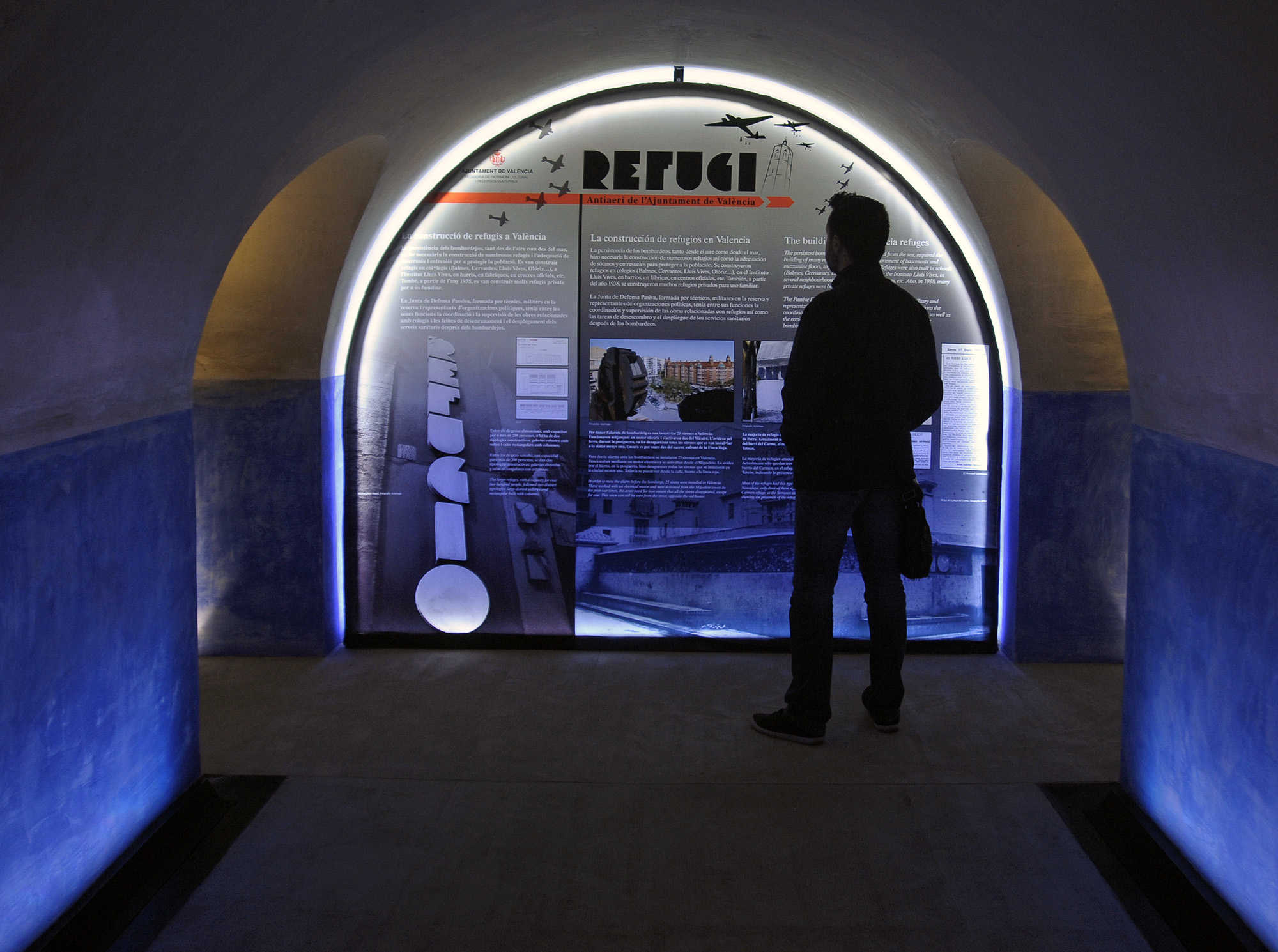 La rehabilitació el refugi també inclou un projecte museogràfic de baixa intensitat amb panells informatius.