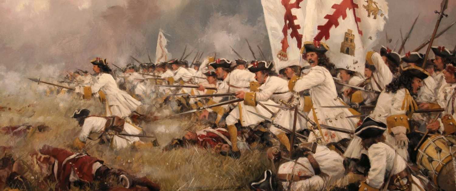 Què vénen, què vénen! Vet ací els "piolins" del Zoido en 1707. Després de la batalla d'Almansa, arribaren a Xàtiva. Amenaçaren València i -vatua!- hi trobaren qui els obrí les portes, Melcior Gàmir.