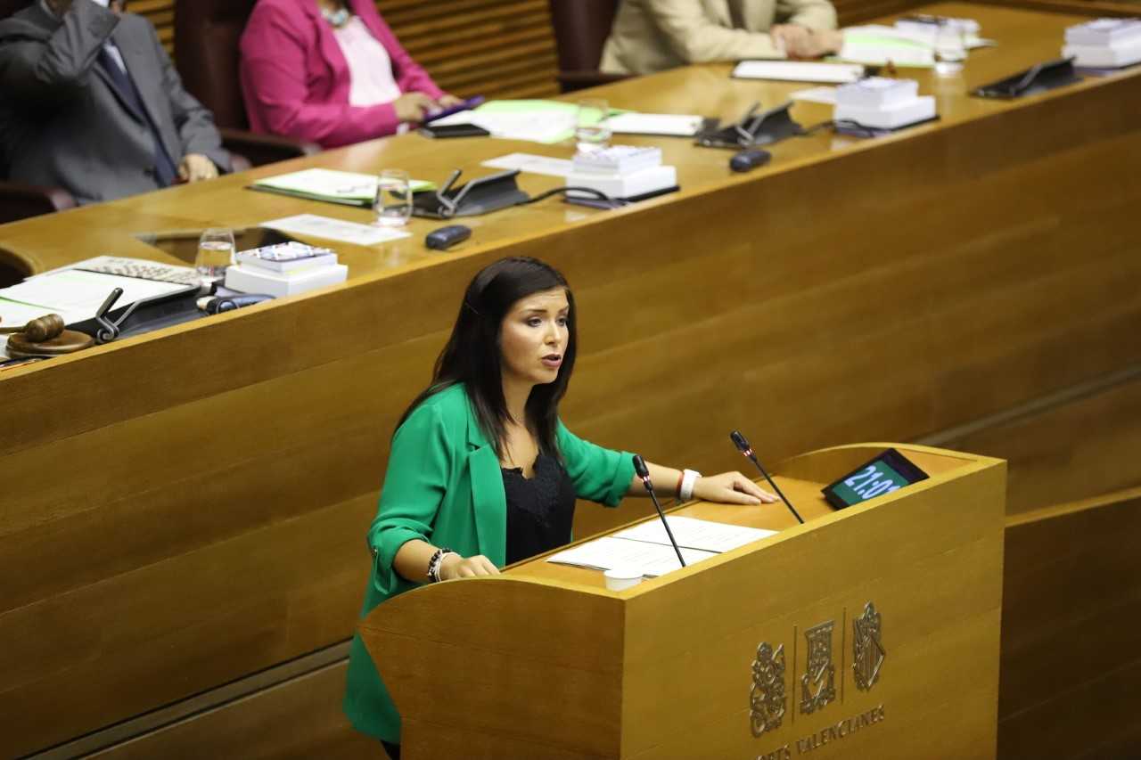 La portaveu de Ciutadans a les Corts, Mari Carmen Sánchez, defensa el seu partit com a l'oposició "constructiva i ferma".