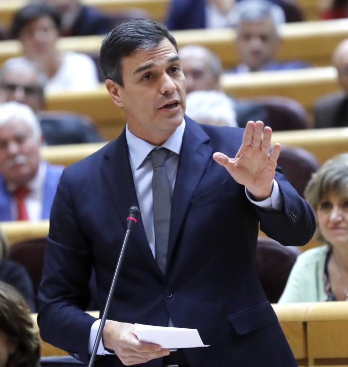 Sánchez ha fet aquest anunci en el Senat, durant el primer control parlamentari a què s'ha sotmés el nou president.