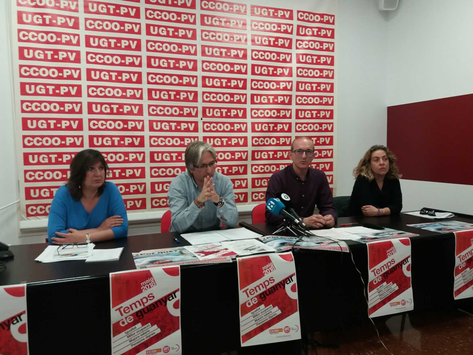 Els representants sindicals han anunciat aquest divendres el recorregut de les manifestacions del Primer de Maig.