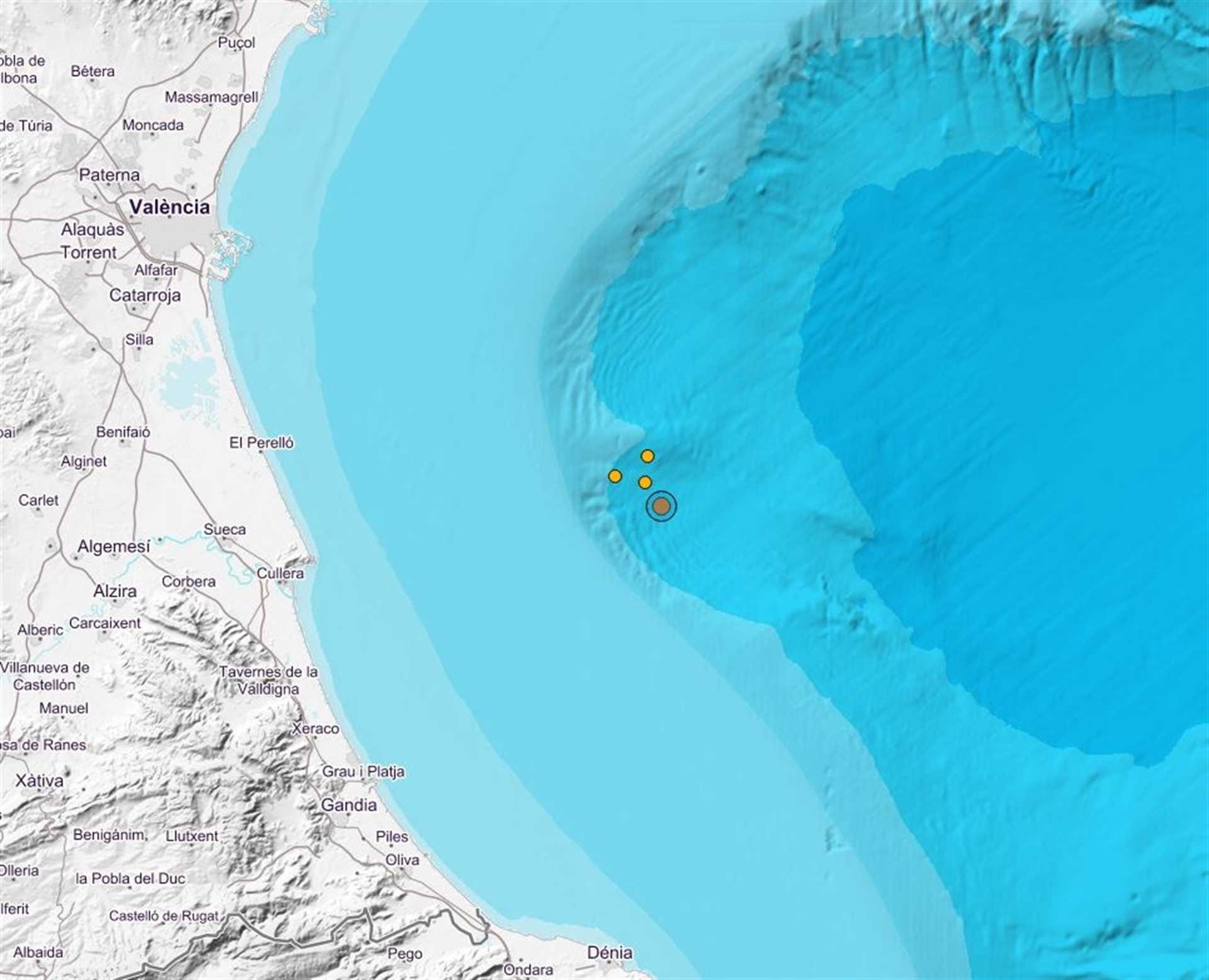 Es tracta del quart sisme registrat en el mateix lloc, a 48 quilòmetres al nord del Cap Sant Antonio, en els últims dos dies.