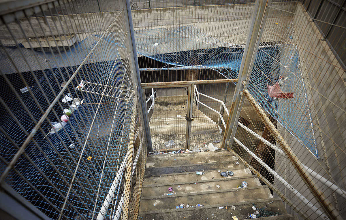 L'espai reservat a la futura estació d'Artesans, a l'avinguda Regne de València.