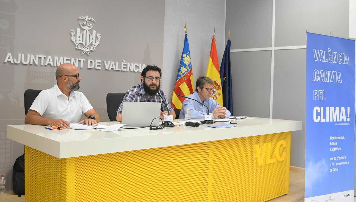 València acull des d'aquest dilluns fins a l'11 de novembre la iniciativa 'València canvia pel clima'.