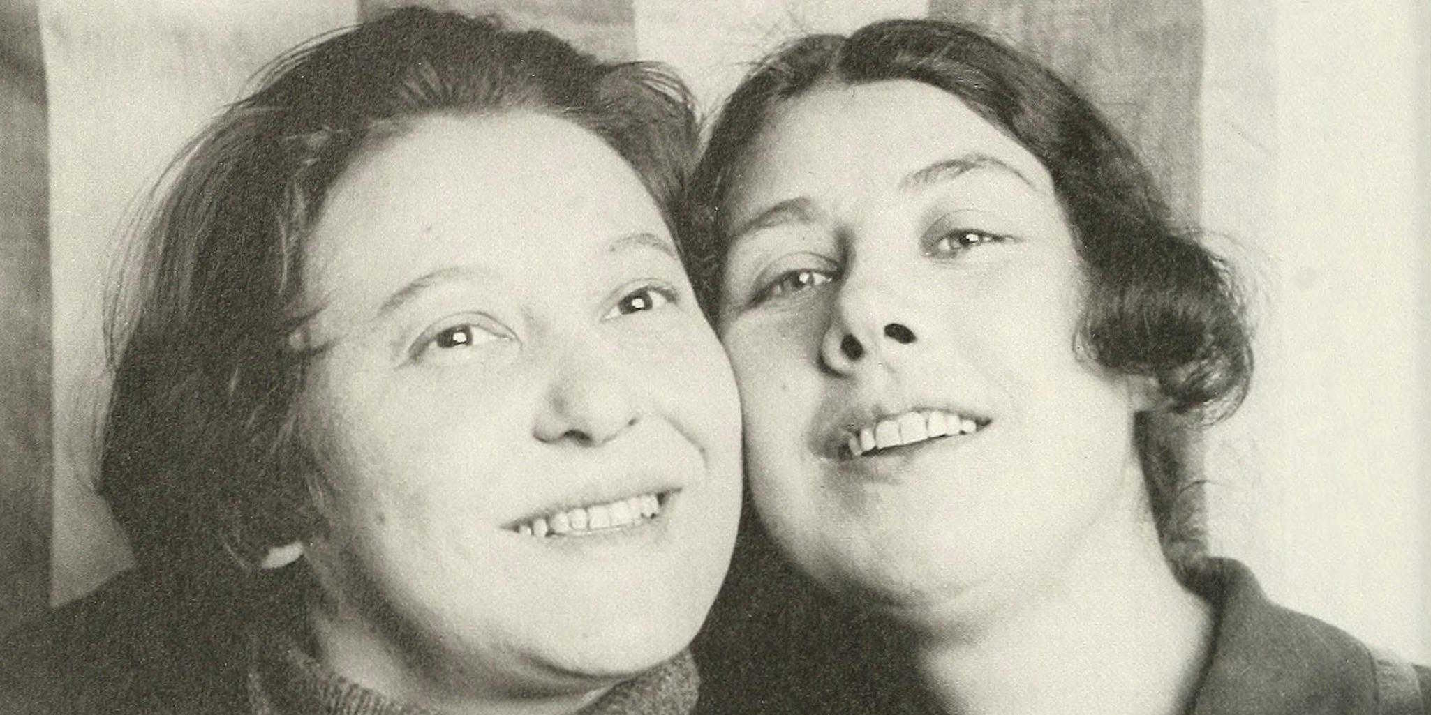 Varvara Stepanova i Liubov Popova (detall), per Alexander Rodchenko, Moscou, 1924