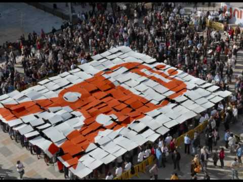 Imatge de la manifestació celebrada a Dénia l'any 2009 ja reivindicant el Tren de la Costa.