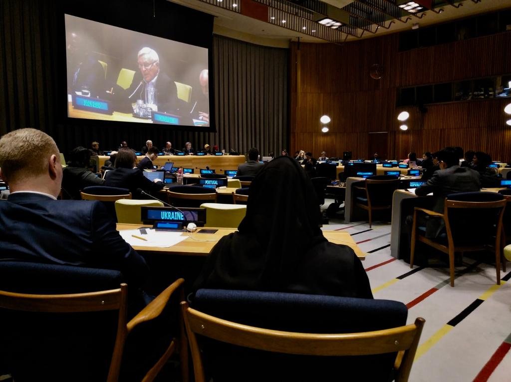 L'alcalde ha presentat aquest centre de referència internacional davant els delegats dels països de l'Assemblea de l'ONU. / AJUNTAMENT DE VALÈNCIA