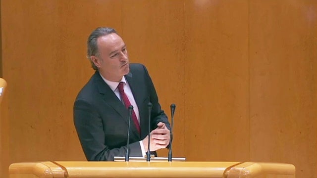 Fabra s'ha queixat que demanen respecte a l'Estatut aquells que 'no són partidaris d'utilitzar la terminologia que s'aprova en l'Estatut'. / SENAT