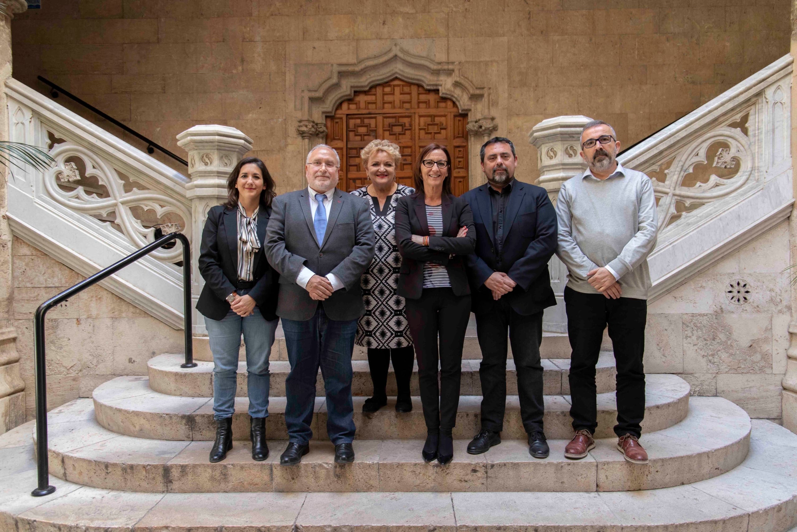 La creació d'aquesta comissió va ser anunciada a l'octubre pel president del Consell, Ximo Puig, i el de la institució provincial, Toni Gaspar. En la imatge, els representants designats per a acudir a aquestes reunions de treball. / DIPUTACIÓ DE VALÈNCIA