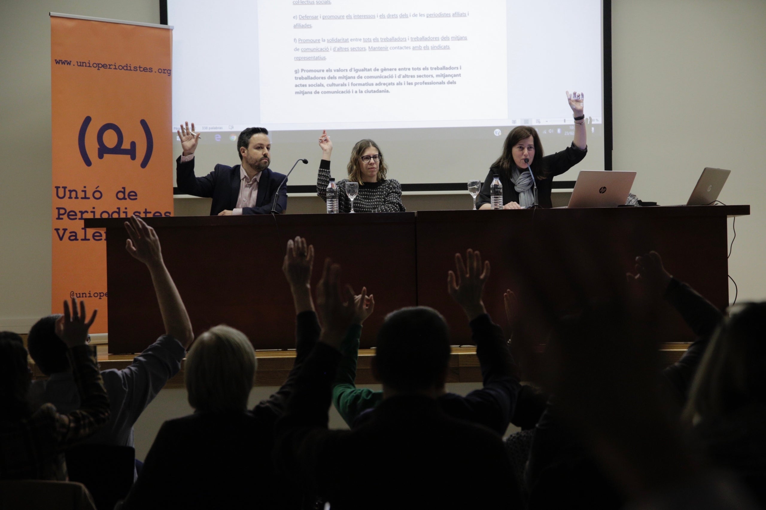 La Unió de Periodistes ha modificat els seus estatuts per a fer-los més inclusius. / BIEL ALIÑO-UNIÓ DE PERIODISTES