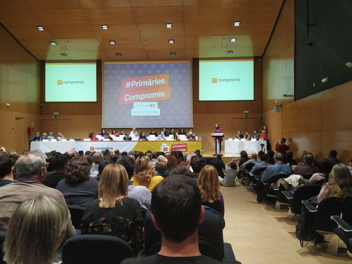 La trobada ha donat llum verda al reglament de primàries de Compromís, que comencen aquest mateix dissabte. / COMPROMÍS