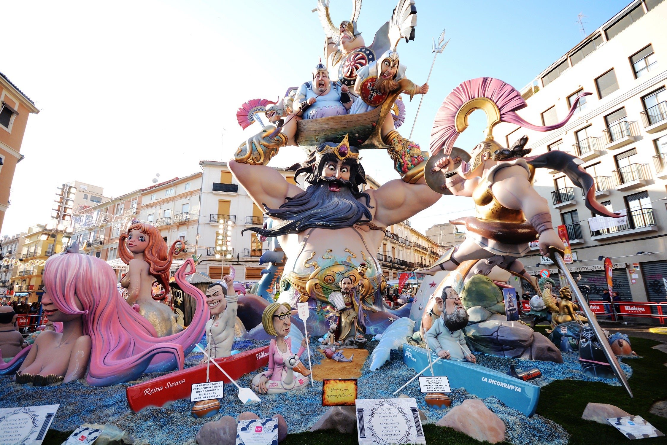 L'ajuda als monuments fallers permet a les comissions recuperar el 25% del cost. / FESTES DE VALÈNCIA