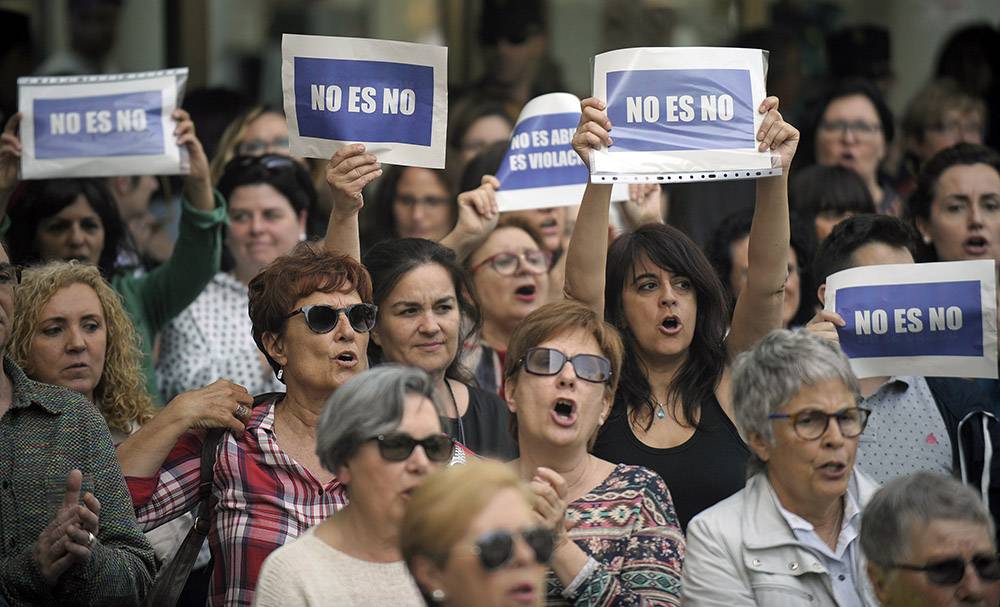 La sentència de l'Audiència de Navarra, que no va considerar els fets una violació, va indignar bona part de la societat . / DANIEL GARCÍA-SALA