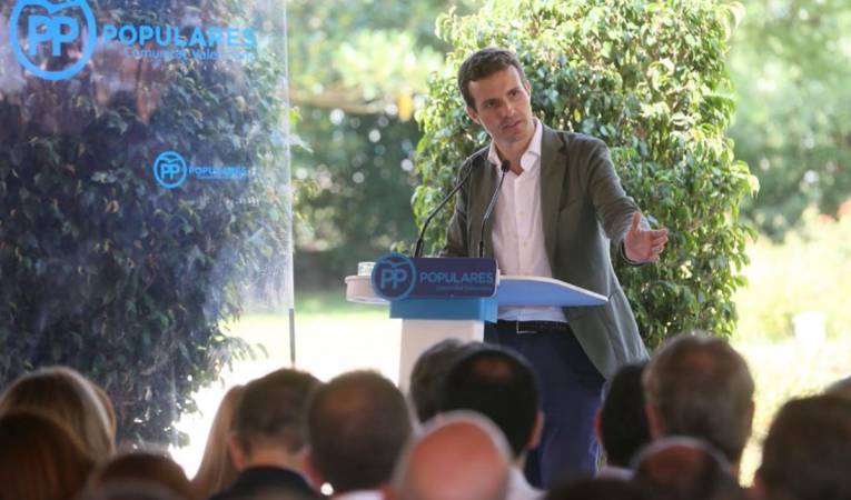 Casado ha reclamat un debat cara a cara amb Sánchez. / ACN