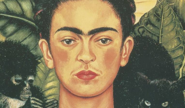 Frida Kahlo, 'Autoretrat amb collar d'espines' (detall), 1940.