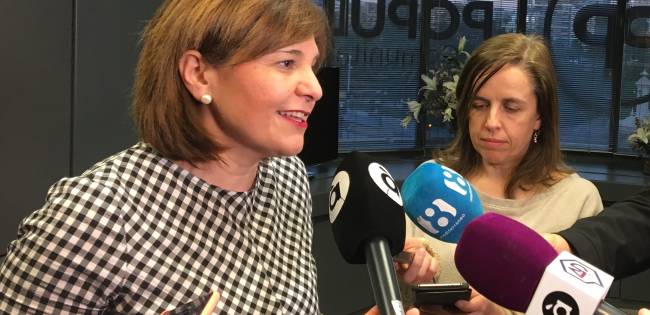 La líder dels populars valencians ha assegurat que Puig ha pres la decisió perquè no tenia cap opció de guanyar el 26 de maig. / EUROPA PRESS